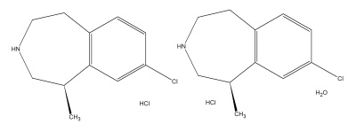 Lorcaserin hydrochloride hemihydrate